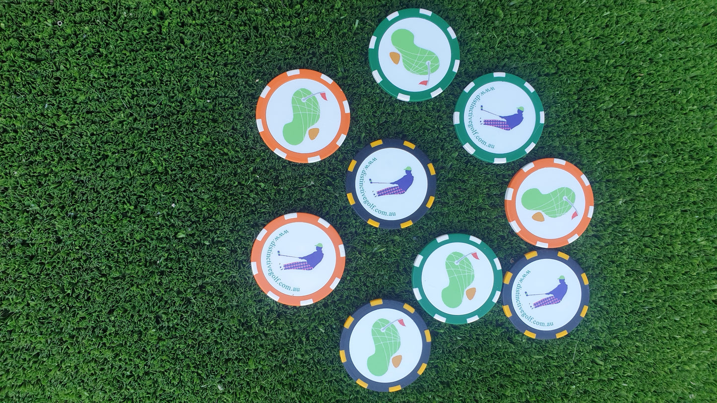 Logo Chip Golf Ball Markers