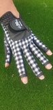 FIT39 Golf Glove - Checked Black/Black NAIL