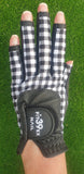 FIT39 Golf Glove - Checked Black/Black NAIL