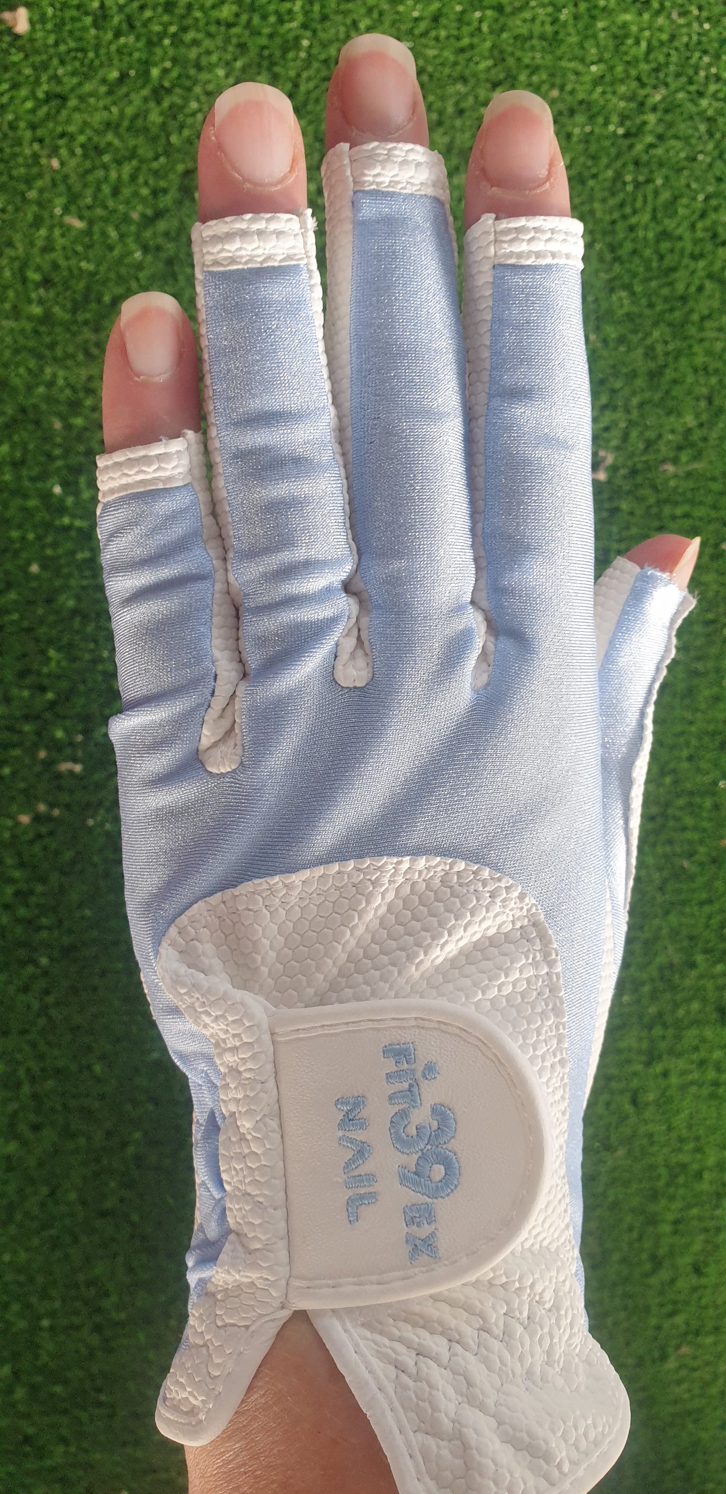 FIT39 Golf Glove - Blue/White NAIL