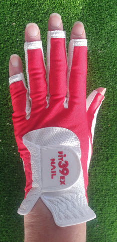FIT39 Golf Glove - Red/White NAIL