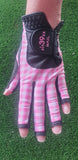FIT39 Golf Glove - Checked Pink/Black NAIL