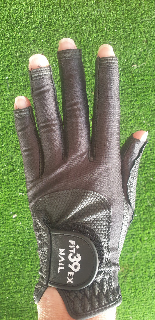 FIT39 Golf Glove - Black/Black NAIL