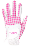 FIT39 Golf Glove - Check Pink/White