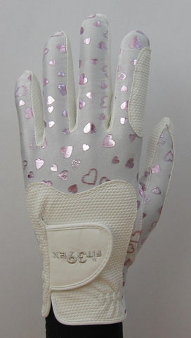 FIT39 Golf Glove - Heart Pink/White
