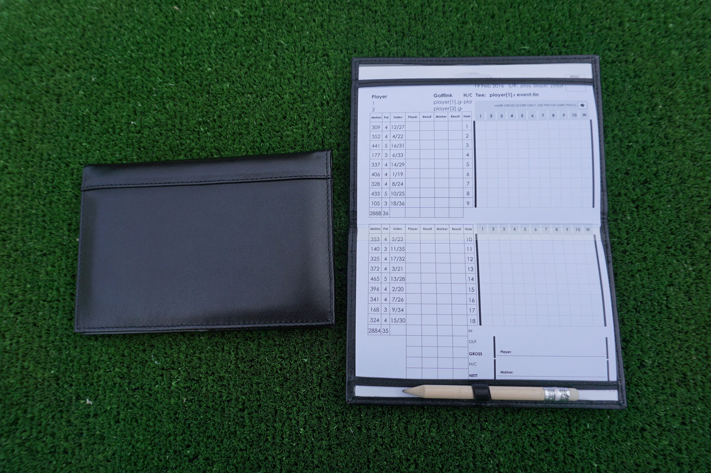 MiClub Leather Golf Scorecard holder