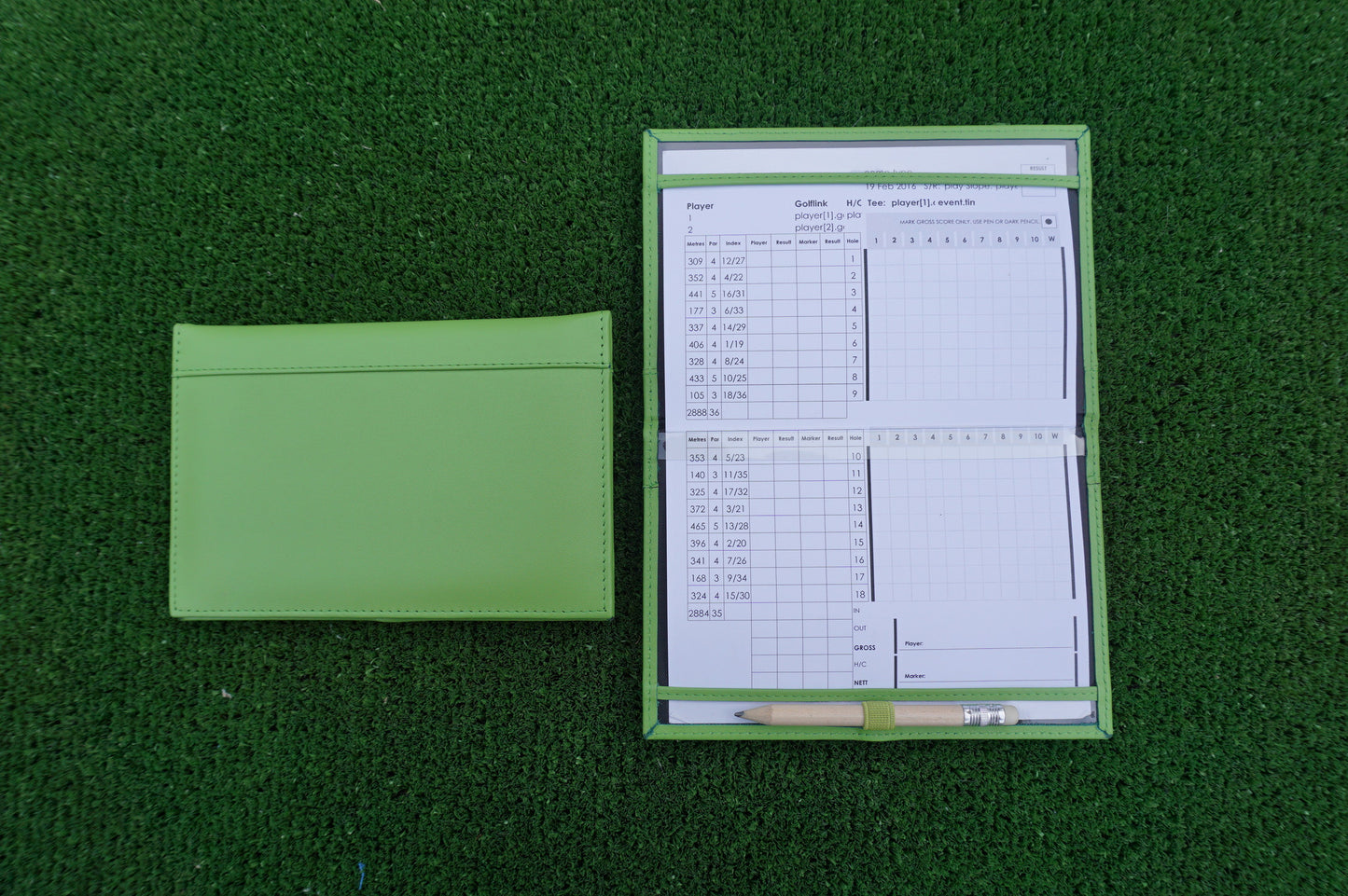 MiClub Leather Golf Scorecard holder