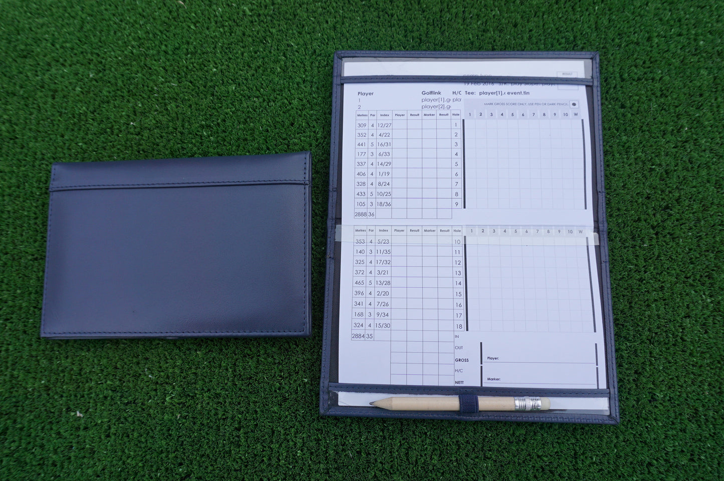 MiClub Leather Golf Scorecard holder