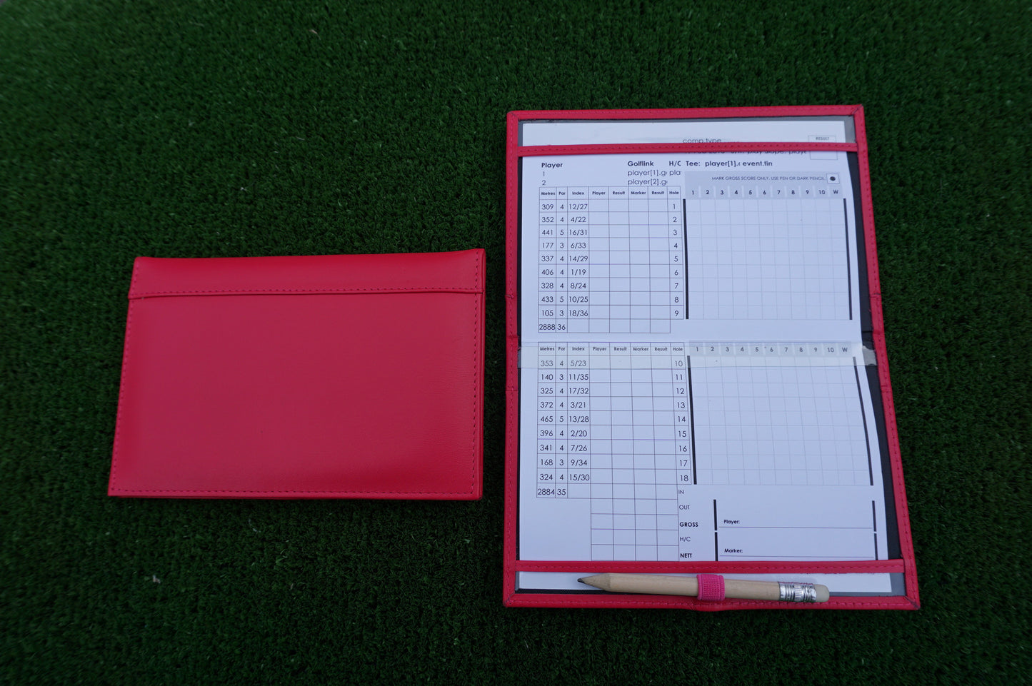 MiClub Leather Golf Scorecard holder