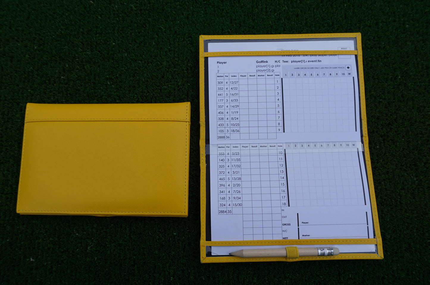 MiClub Leather Golf Scorecard holder