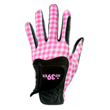 FIT39 Golf Glove - Check Pink/Black