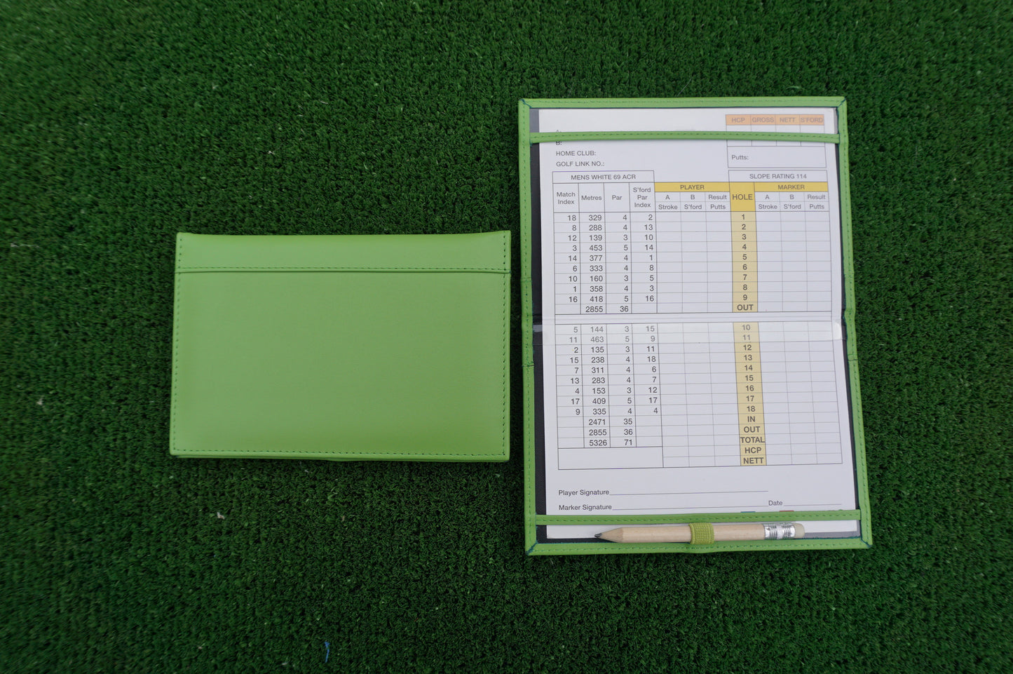 pretty Leather Scorecard Holder