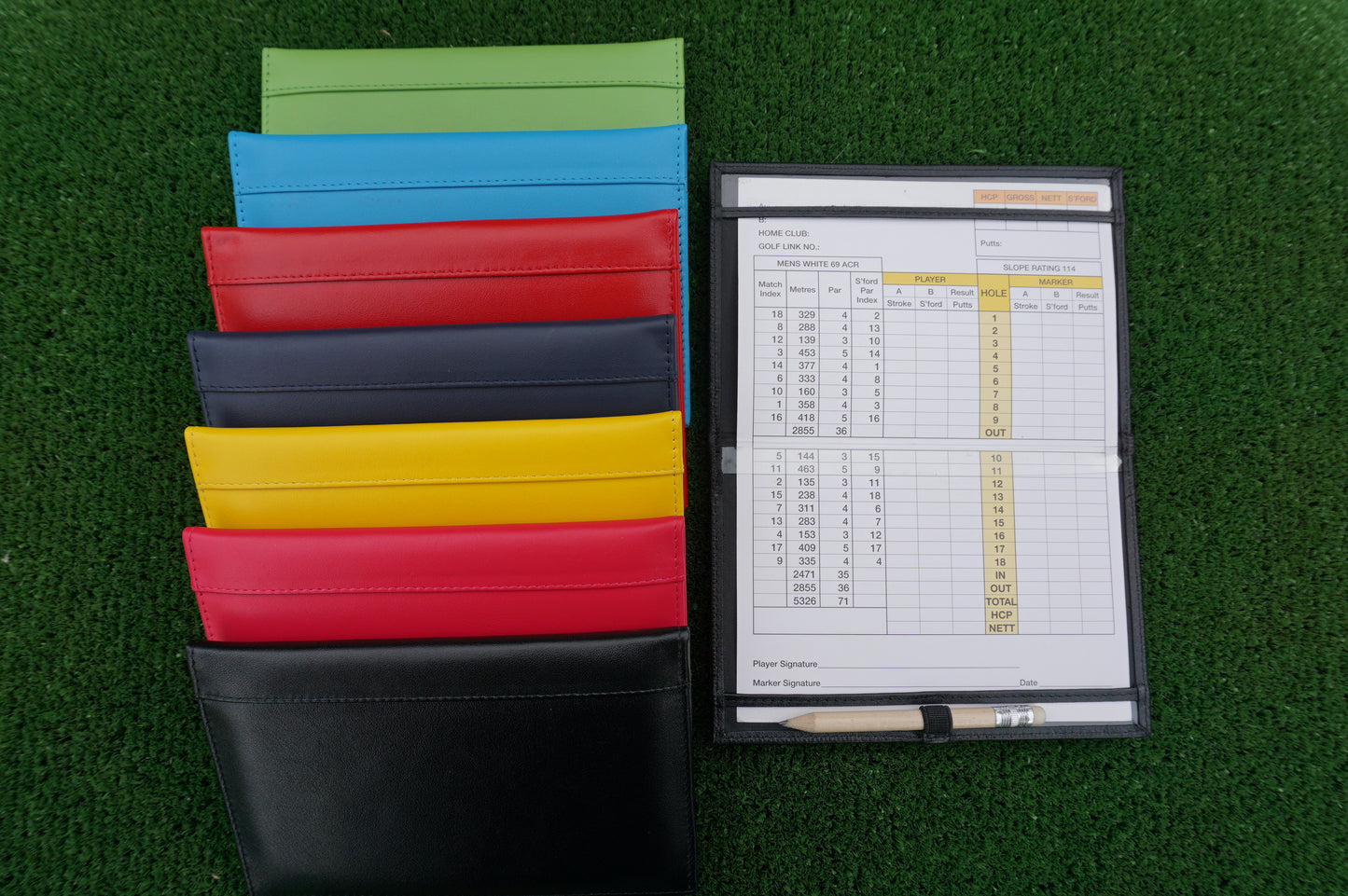 MiClub Leather Golf Scorecard holder